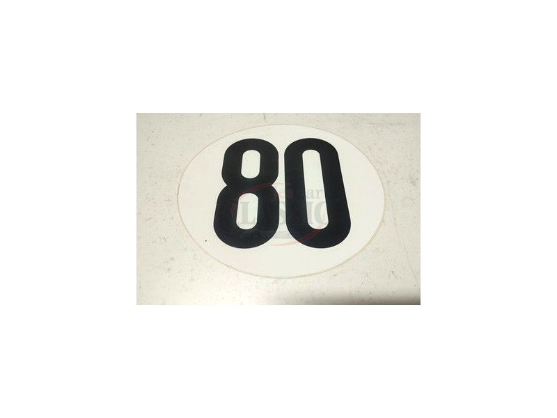 Multimarcas - Dístico de limite velocidade Kms/h (80)