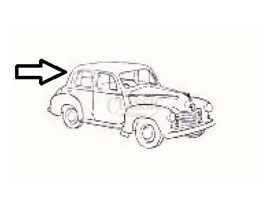 Vauxhall Serie L (Velox / Wyvern ) - Armação de fixação do vidro óculo traseiro