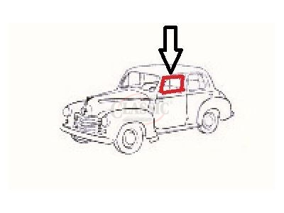 Vauxhall Serie L (Velox / Wyvern) - Aro exterior da porta frente esquerda