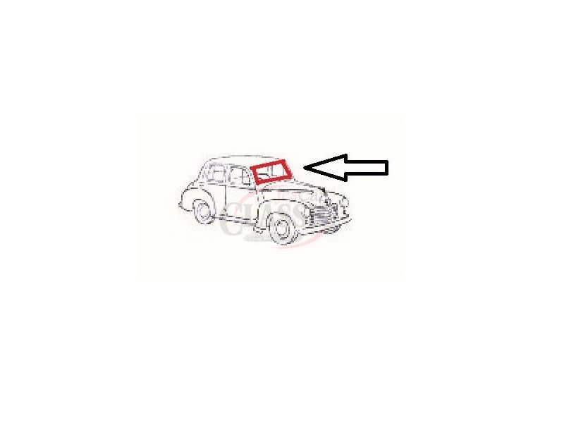 Vauxhall Serie L (Velox / Wyvern) - Borracha de vidro para-brisas