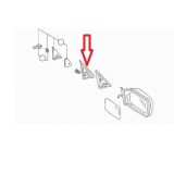 Mercedes-Benz W123 - Junta de vedação do espelho retrovisor exterior direito