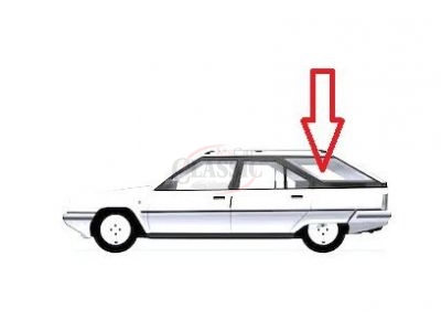 Citroen BX Break - Vidro da ilharga traseira esquerda (Incolor fixo - CITROEN - SICURSIV)