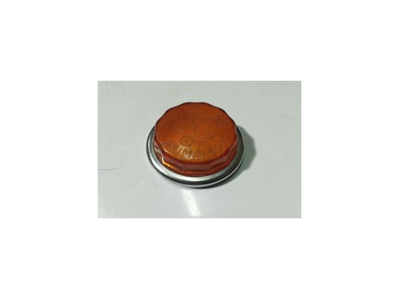 Citroen 2 CV / Citroen Dyane / Citroen GSA / Citroen C15 / Citroen Visa / Fiat 242 - Vidro de farolim lateral com aro (SEIMA)