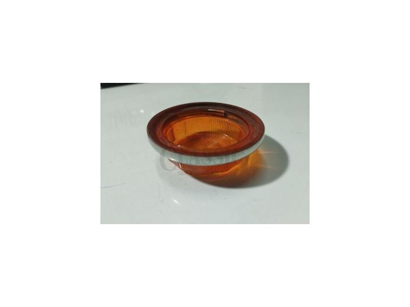 Citroen 2 CV / Citroen Dyane / Citroen GSA / Citroen C15 / Citroen Visa / Fiat 242 - Vidro de farolim lateral com aro (SEIMA)