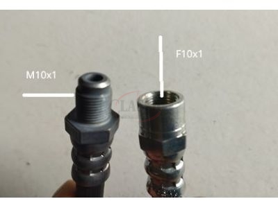 BMW 2.5-3.2 (E9) - Tubo flexivel de travão tras esquerdo