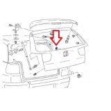Seat Ibiza II 6K - Borracha de vedação do veio de limpa-vidros traseiro