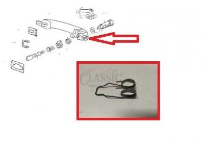 Seat Ibiza II 6K1 - Mola do manipulo abertura porta exterior