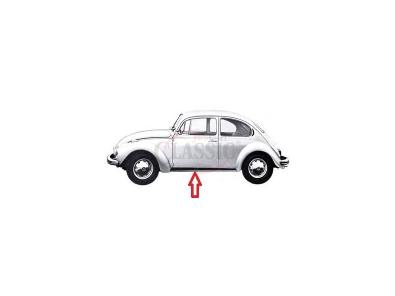 VW Carocha - Friso embelezador para estribo (10mm)