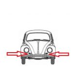 VW Carocha 55-  Grelha de buzina