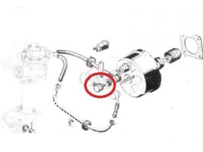 Peugeot 404 / Peugeot 504 - Válvula de servo-freio