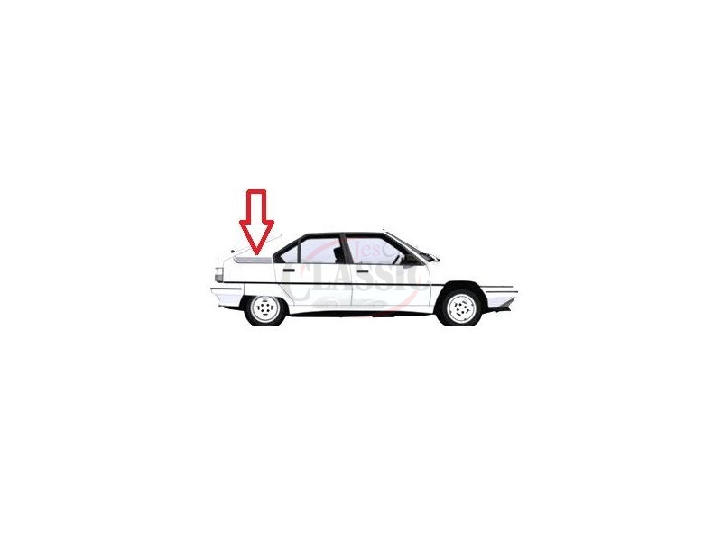 Citroen BX - Grelha difusora ventilação da pressão do ar da carroçaria tras direita
