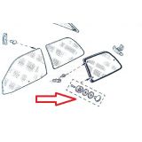 Renault 19 / Renault Clio I - Jogo fixação do vidro lateral (móvel)