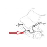 Citroen C25 / Fiat Ducato I / Peugeot J5 - Suporte de fixação do afinador farol esquerdo (1990 - 1994)