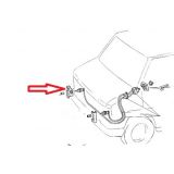 Citroen C25 / Fiat Ducato I / Peugeot J5 - Suporte de fixação do afinador farol direito (1990 - 1994)