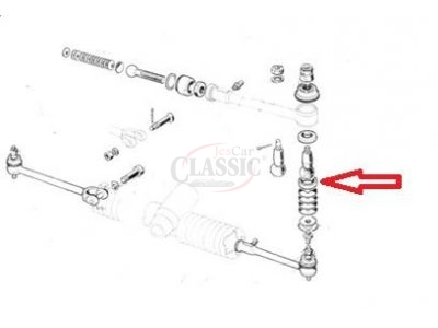 Peugeot 403 / Peugeot 404 - Casquilho do terminal direção (14.8x28x7)