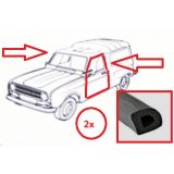Renault 4 F - Jogo (2) Borrachas porta frente