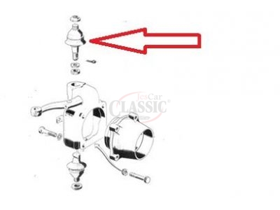 Peugeot J7 / Peugeot J9 - Rotula de suspensão (superior) direita / esquerda
