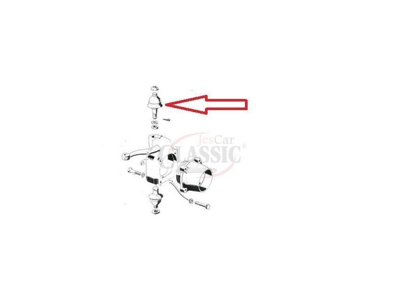 Peugeot J7 / Peugeot J9 - Rotula de suspensão (superior) direita / esquerda