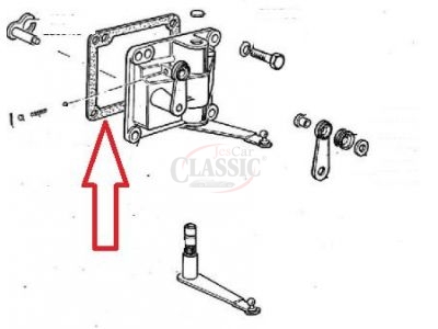 Peugeot 204 - Junta da tampa caixa de velocidades (Caixa BB1 - 1º Modelo)