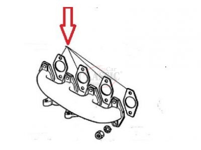 Peugeot 204 / Peugeot 304 - Jogo (4) Juntas de colector escape (Mot. XK, XL, XR)