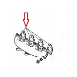 Peugeot 204 / Peugeot 304 - Jogo (4) Juntas de colector escape (Mot. XK, XL, XR)