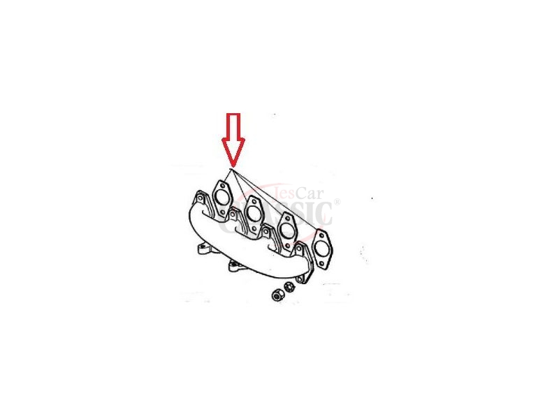 Peugeot 204 / Peugeot 304 - Jogo (4) Juntas de colector escape (Mot. XK, XL, XR)