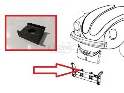 VW Carocha 54- Calço de altura do chassi á parte da frente