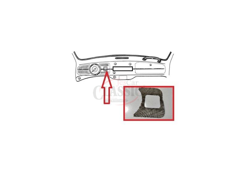 VW Carocha 68-77 - Grelha do tablier