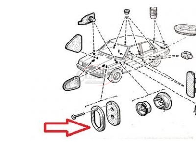 Renault 9 / Renault Super 5 - Suporte de fixação do Passa-Tubos