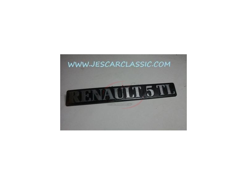 Renault 5 - Emblema traseiro (RENAULT 5 TL)