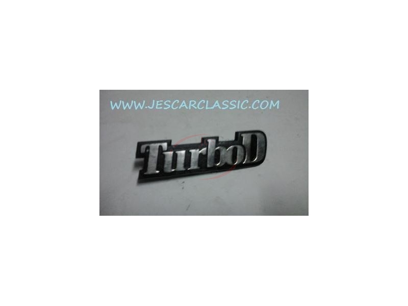 Renault 19 / Renault 21 - Emblema traseiro (TURBO D)