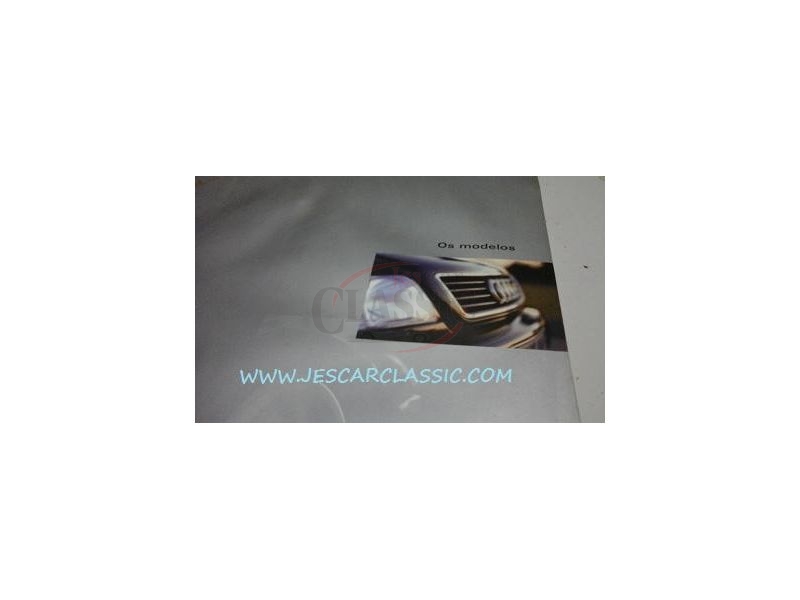 Audi A3 / Audi A4 / Audi RS4 / Audi A6 / Audi A8 / Audi 80 Cabriolet - Catálogo de lançamento (Os Modelos)